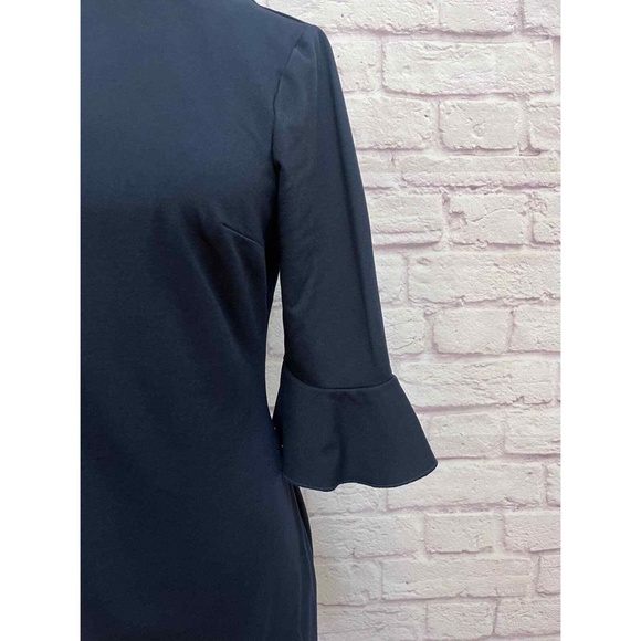 Like New! Banana Republic LS sheath fitted beautiful dark grey dress sz … - Picture 5 of 5